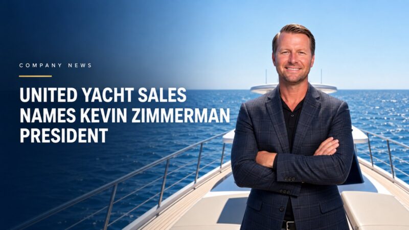 Kevin Zimmermann, new president of United Yacht Sales
