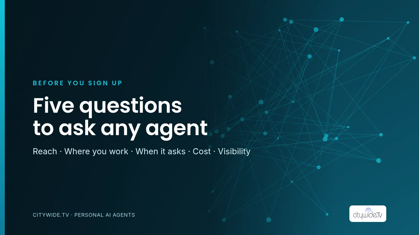 Illustration: five questions to ask before signing up for a personal AI agent