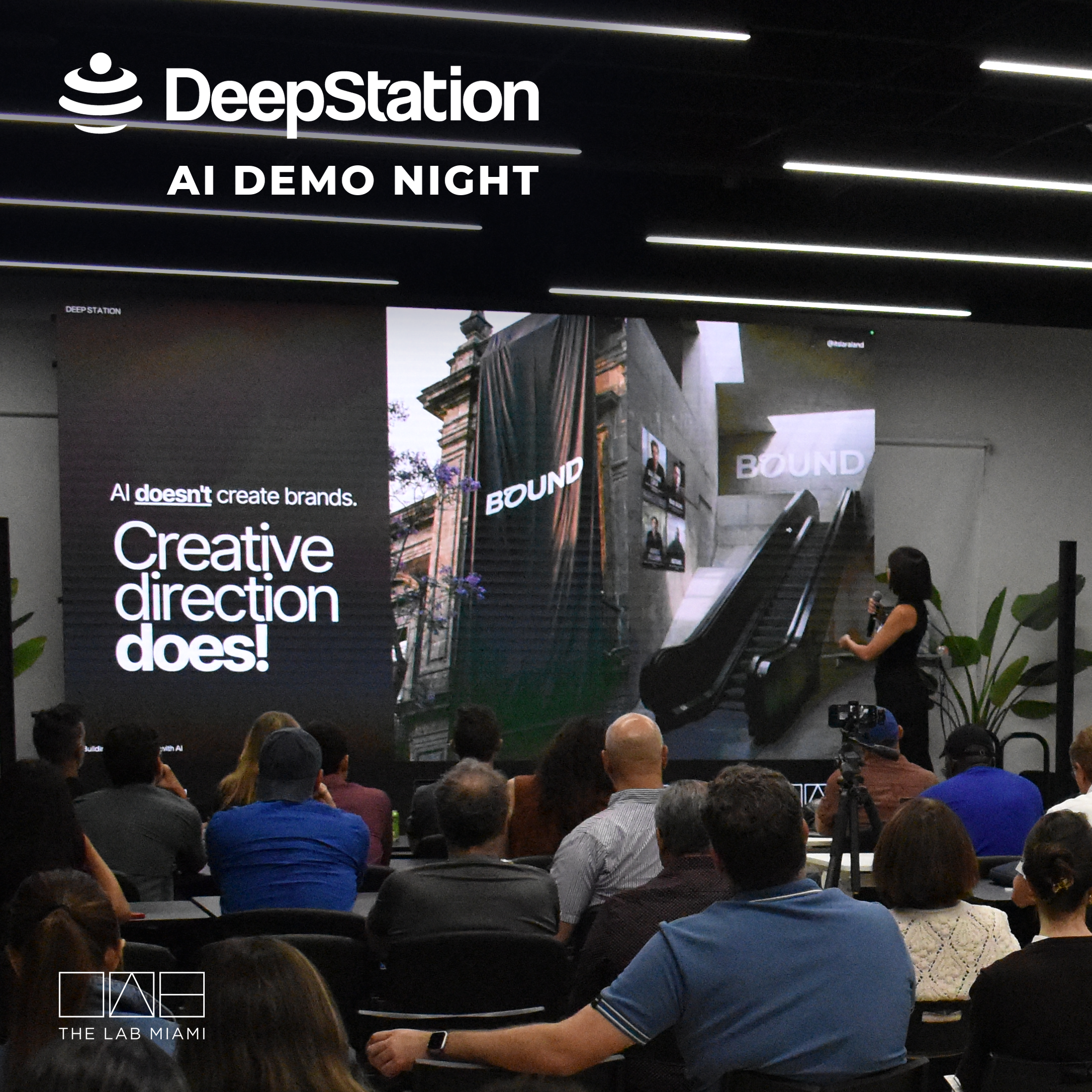 DeepStation AI Demo Night at The LAB Miami, official event image