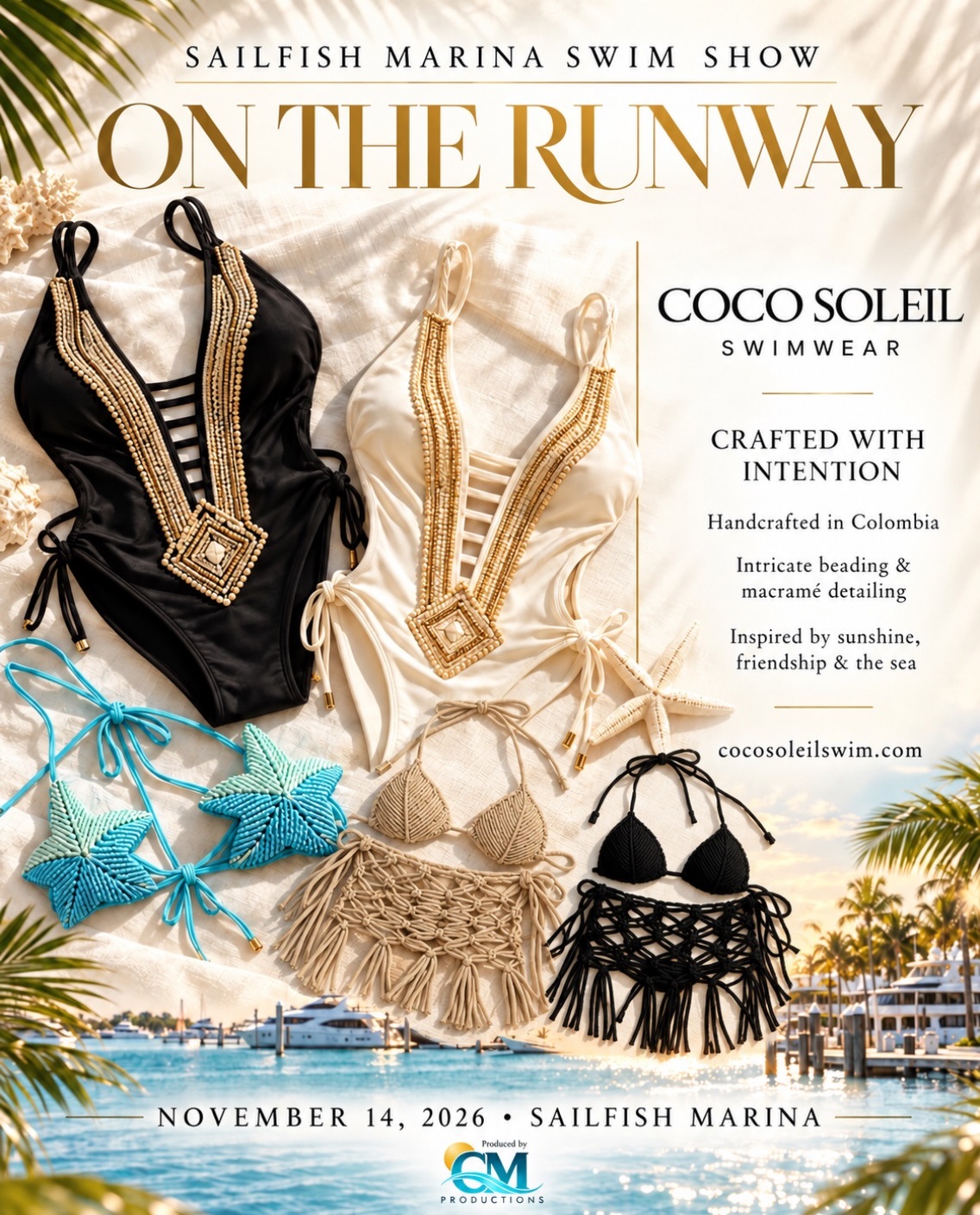 Coco Soleil Swimwear runway flyer